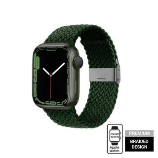 Crong Wave Band Pleciony pasek do Apple Watch 42/44/45 mm (zielony)