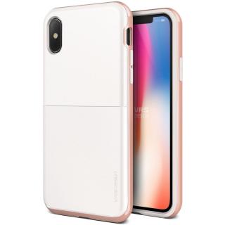 Etui VRS Design High Pro Shield S do iPhone XS/X białe/różowe