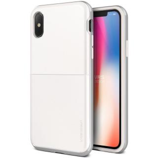 Etui VRS Design High Pro Shield S do iPhone XS/X białe/srebrne