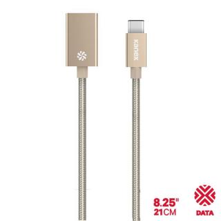 Kanex przejściówka DuraBraid Aluminium z USB-C na USB 3.0 typ A (złoty)