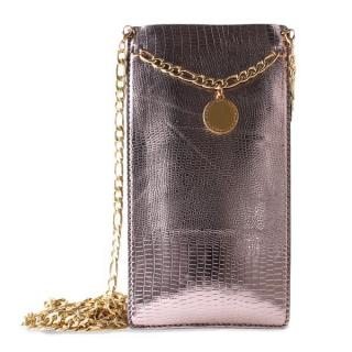 PURO GLAM Chain - Etui uniwersalne do smartfonów XL (brązowy)