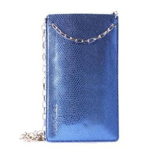 PURO GLAM Chain - Etui uniwersalne do smartfonów XL (niebieski)