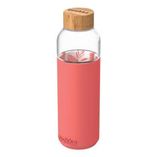 Quokka Flow Butelka na wodę ze szkła 660 ml (Inner Pink Botanical)