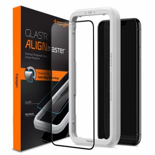 SZKŁO HARTOWANE SPIGEN ALM GLASS FC NA EKRAN IPHONE 11 BLACK