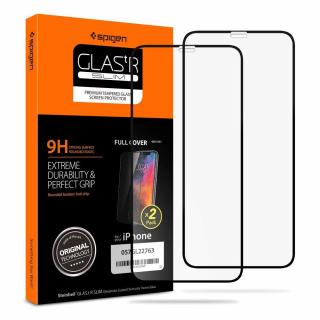 SZKŁO HARTOWANE SPIGEN GLASS FC 2-PACK NA EKRAN IPHONE 11 PRO BLACK