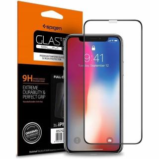 SZKŁO HARTOWANE SPIGEN GLASS FC NA EKRAN IPHONE 11 BLACK