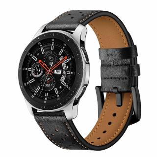 TECH-PROTECT Pasek ze skóry do Samsung Galaxy Watch 46mm czarny