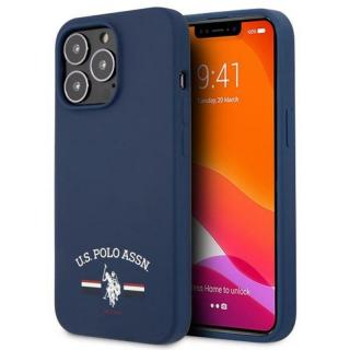 US Polo Assn Silicone Logo Etui na iPhone 13 Pro (granatowy)