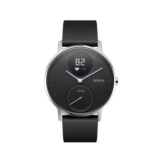 Withings Activité Steel HR - smartwatch z pomiarem pulsu (czarny 36mm)