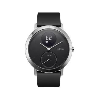 Withings Activité Steel HR - smartwatch z pomiarem pulsu (czarny 40mm)