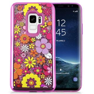 Zizo Liquid Glitter Star Case - Etui do Samsung Galaxy S9 (Multiflowers)