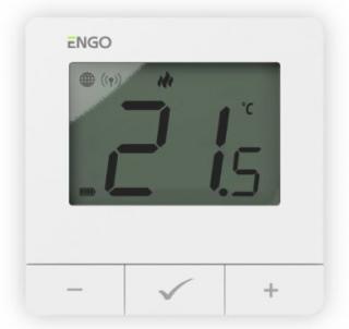 ENGO E25-BATW Internetowy regulator temperatury ZigBee biały bateryjny