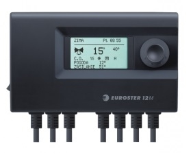 EUROSTER 12M Stosowany do regulacji temperatury obiegu grzewczego z zaworem 3 lub 4-drogowym