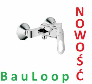 GROHE BauLoop jednouchwytowa bateria prysznicowa 23340 000  CHROM NOWOŚĆ