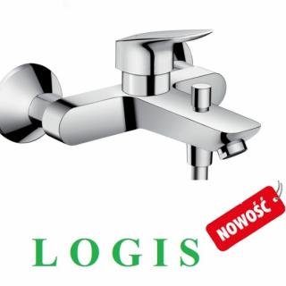 HANSGROHE LOGIS bateria wannowa ścienna  CHROM NOWOŚĆ