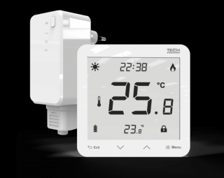 TECH ST-297z v2- BIAŁY BEZPRZEWODOWY  REGULATOR POKOJOWY DWUSTANOWY