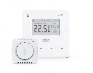 TECH T-5z WiFi Regulatory temperatury bezprzewodowe dwustanowe z WiFi zasilane 230V podtynkowe