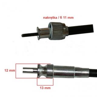 LINKA PRĘDKOŚCIOMIERZA WCISKANA METALOWA KOŃCÓWKA MAŁA  - długość 100 cm (Sowa, Quantum, Radi i inne)