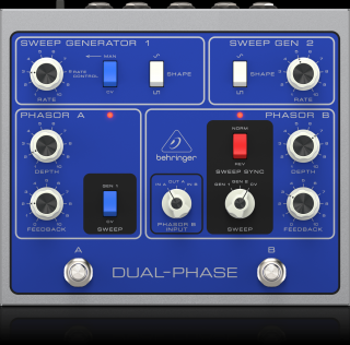 Behringer DUAL-PHASE Efekt typu phaser