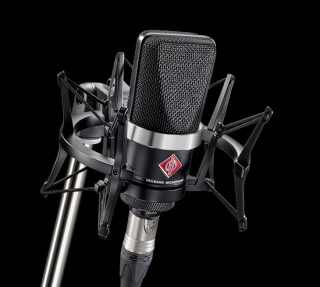 Neumann TLM 102 bk Studio Set - czarny mikrofon pojemnościowy z uchwytem z uchwytem