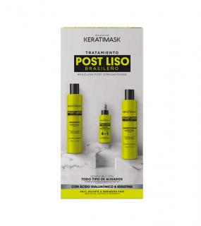 Be Natural - Lisso Keratina Post Smoothing Kit - zestaw do pielęgnacji po zabiegach wygładzania włosów