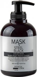 DESIGN LOOK maska do włosów COLOR MASK Steel Black 300 ml