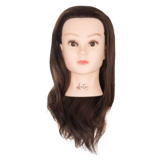 Główka fryzjerska KATIE treningowa 45 cm naturalne 100% + statyw