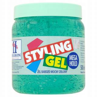 HEGRON żel Styling Gel Mega Hold zielony 500ml