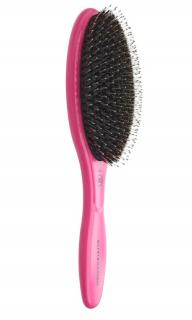 Olivia Garden Care Oval Boar  Nylon Bristles Pink + Ion Brush