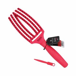 OLIVIA GARDEN FINGER BRUSH COMBO Szczotka do włosów NEON PINK - MEDIUM