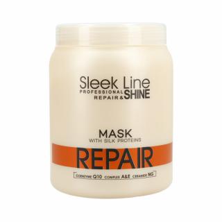 STAPIZ SLEEK LINE REPAIR maska z jedwabiem do włosów suchych 1000 ml