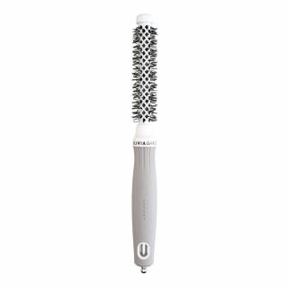 Szczotka Olivia Garden Expert Blowout Shine do modelowania i suszenia włosów biało szara 15 mm