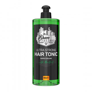 THE SHAVE FACTORY tonik do wlosów MENTHOL ultra strong 500 ml