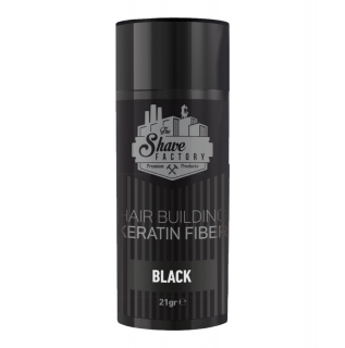 Włókna keratynowe do zagęszczenia włosówThe Shave Factory Keratin Fiber BLACK 21g