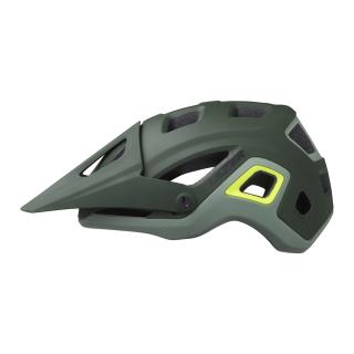 Kask rowerowy LAZER IMPALA dark green  f.yellow mat M