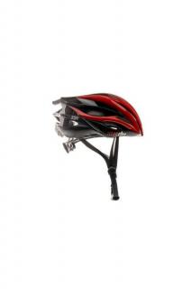 Kask rowerowy RH+ ZW Shiny red/shiny black/bridge dark silver metal 58-62