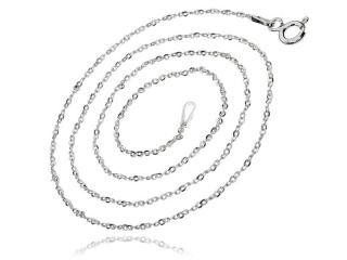 Delikatny srebrny klasyczny łańcuszek ankier anchor 1,15mm srebro 925