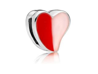 Rodowany srebrny charms do pandora koralik reflexions serce serduszko heart srebro 925