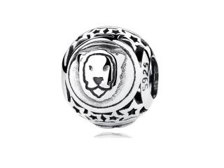 Rodowany srebrny charms do pandora znak zodiaku lew lion srebro 925