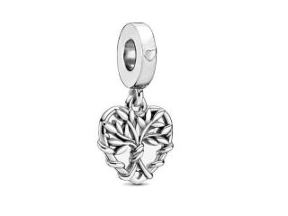 Rodowany srebrny wiszący charms do pandora drzewo życia tree of life ażur srebro 925