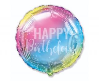 Balon foliowy Happy Birthday, gradient,