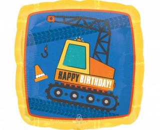 Balon foliowy Koparka Happy Birthday