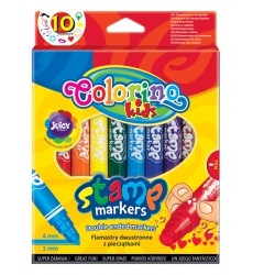 Flamastry ze stempelkami Colorino Kids 10kol.