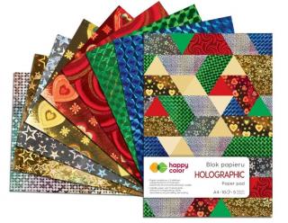 Happy Color Blok Holographic A4 10 kartek