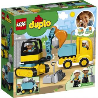 LEGO DUPLO - Ciężarówka i koparka gąsienicowa