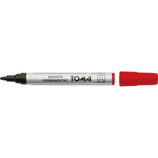 Marker permanentny TOMA TO-090 czerwony