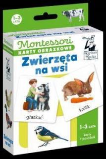 Montessori. Karty obrazkowe Zwierzęta na wsi