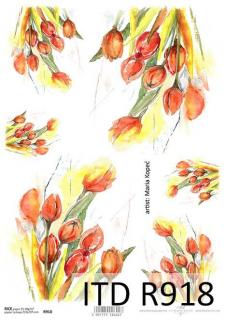 Papier ryżowy - tulipany 918