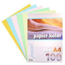 Papier XERO A4/100ark 80g KRESKA pastel