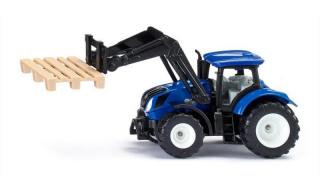 SIKU 1544 Traktor z widłami i paletami New Ho